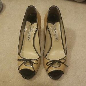Jimmy Choo peep toe heels